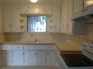 After the cabinets are painted.